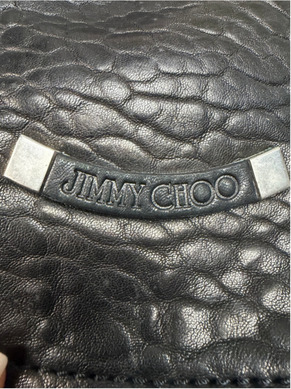 Women's Jimmy Choo Shoulder Bag One Size Black Silver - Picture 2 of 13